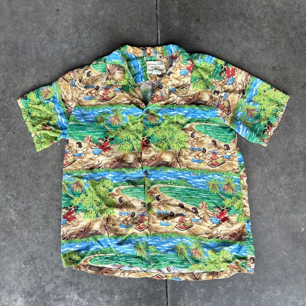 Vintage Reyn Spooner Dietrich Varez Hawaiian Shirt Boys XL Aloha Island Vacation